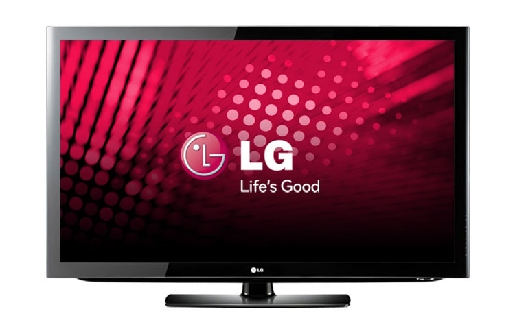 Vooraanzicht van 37 Inch Full HD LCD TV met TruMotion 50Hz, 4ms responsetijd, 2x HDMI, Invisible Speakers en USB2.0 37LD450