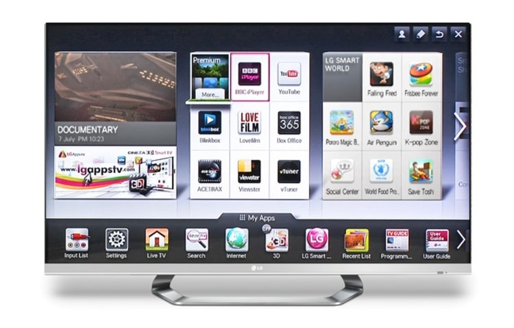 LG 42" | Edge LED | Cinema 3D | Smart TV 2.0 | Full HD | MCI 400 | Smart Share | DLNA Certified | Wi-Fi | Wi-Di, 42LM670S