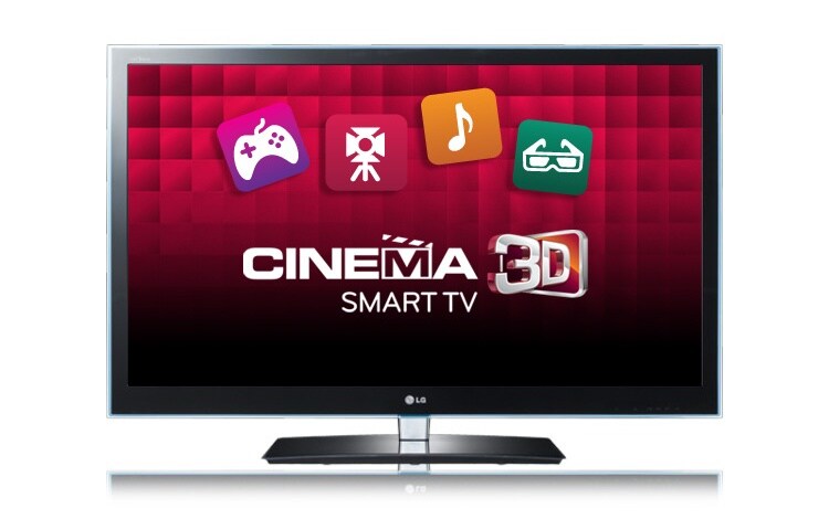 Vooraanzicht van 42&#34; Full HD Cinema 3D LED-tv met Smart TV, TruMotion 200Hz, 2D naar 3D converter, Picture Wizard II, DLNA en Wi-Fi Ready 42LW650S