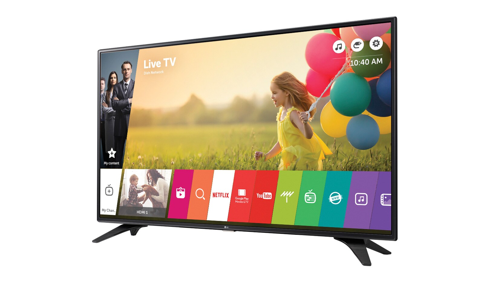LG 43" (108 cm) | LG Full HD LED TV | webOS 3.0 Smart TV | Virtual Surround Plus | Clear Voice, 43LH604V