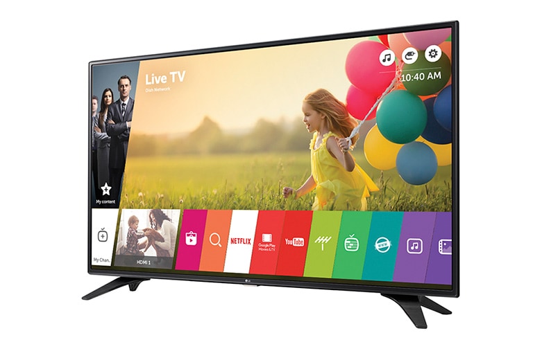 LG 43" (108 cm) | LG Full HD LED TV | webOS 3.0 Smart TV | Virtual Surround Plus | Clear Voice, 43LH604V