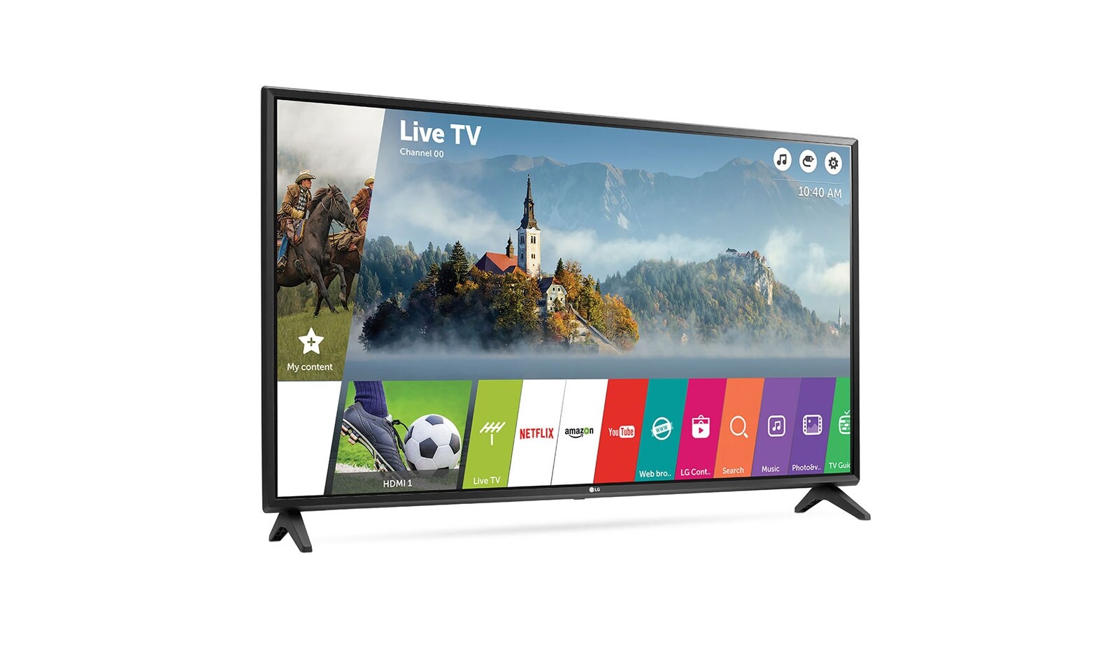 LG 43" (109 cm) | LG Full HD LED TV | webOS 3.5 Smart TV | Virtual Surround Plus | Clear Voice, 43LJ594V