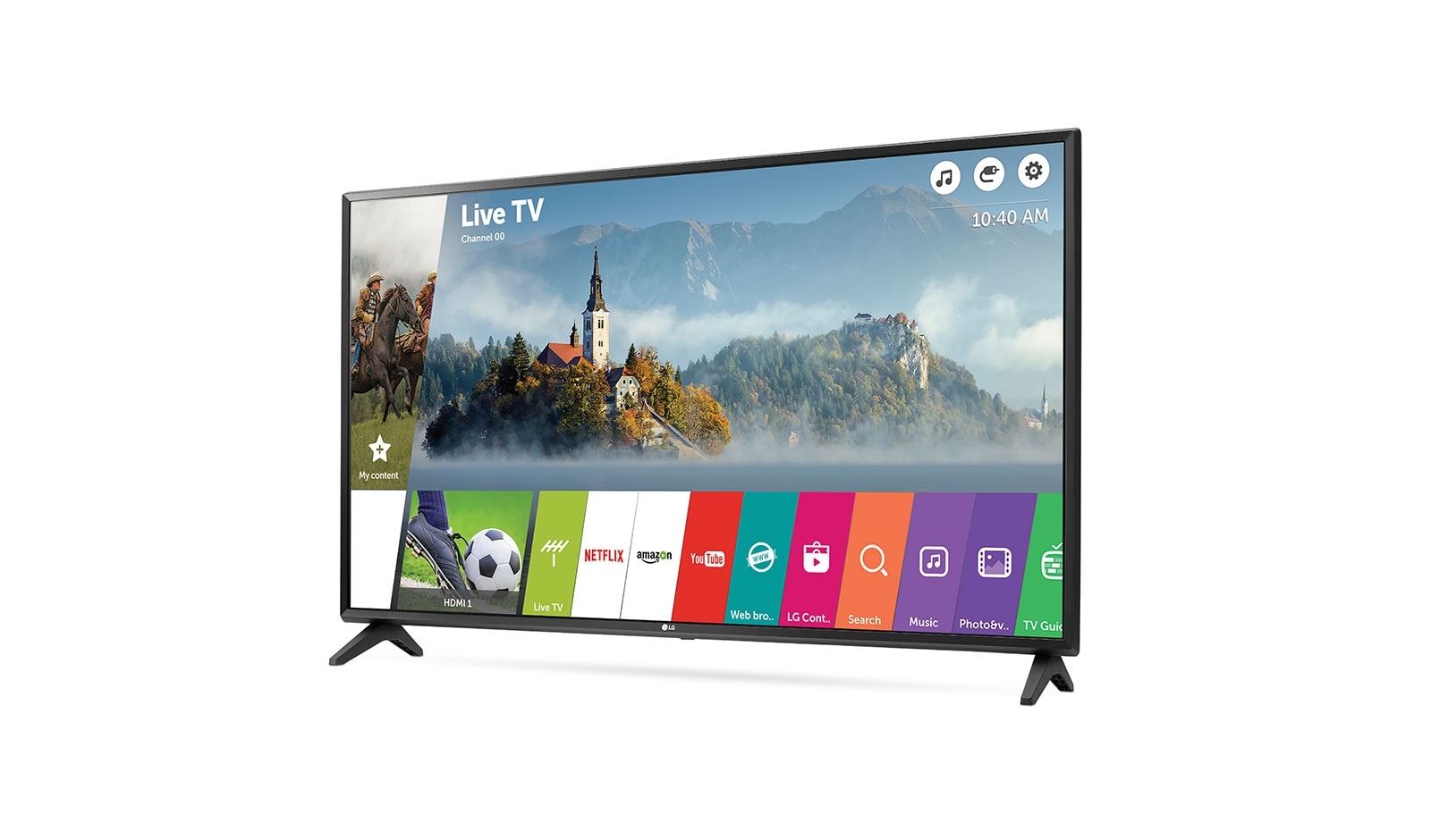 LG 43" (109 cm) | LG Full HD LED TV | webOS 3.5 Smart TV | Virtual Surround Plus | Clear Voice, 43LJ594V
