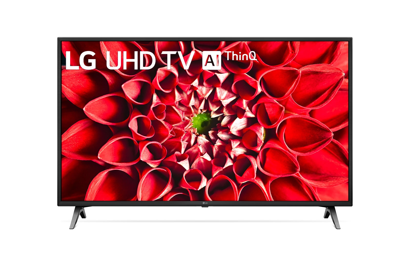 Vooraanzicht van 43&#39;&#39; (109 cm) UHD TV | Quad Core Processor | 4K IPS Display | 4K Active HDR | Grote kijkhoek | Ultra Surround geluid | webOS ThinQ AI 43UM7050PLF