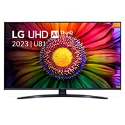 Vooraanzicht van de LG UHD TV