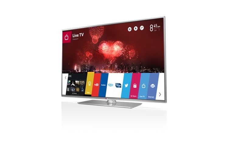 LG 50" | CINEMA 3D Smart TV met webOS | Met één klik toegang tot al je favoriete entertainment., 50LB650V