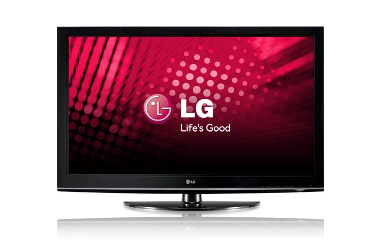 Vooraanzicht van 50&#34; HD Ready Plasma HD-TV, 600Hz sub field drive, met een Dynamische contrast ratio van 2.000.000:1 50PQ3000