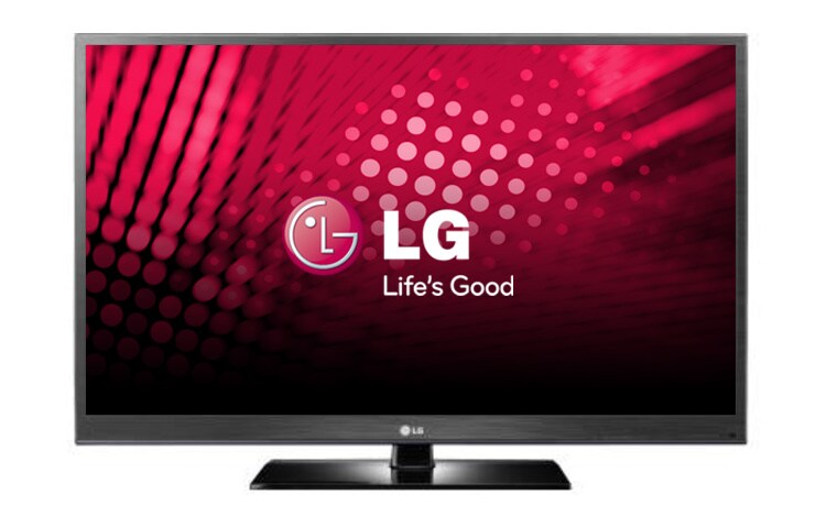 Vooraanzicht van 50&#34; 3D plasma-tv met Razor Frame-design, 2D naar 3D converter, 600Hz Max Subfield Driving en 0.001ms responstijd. 50PW450