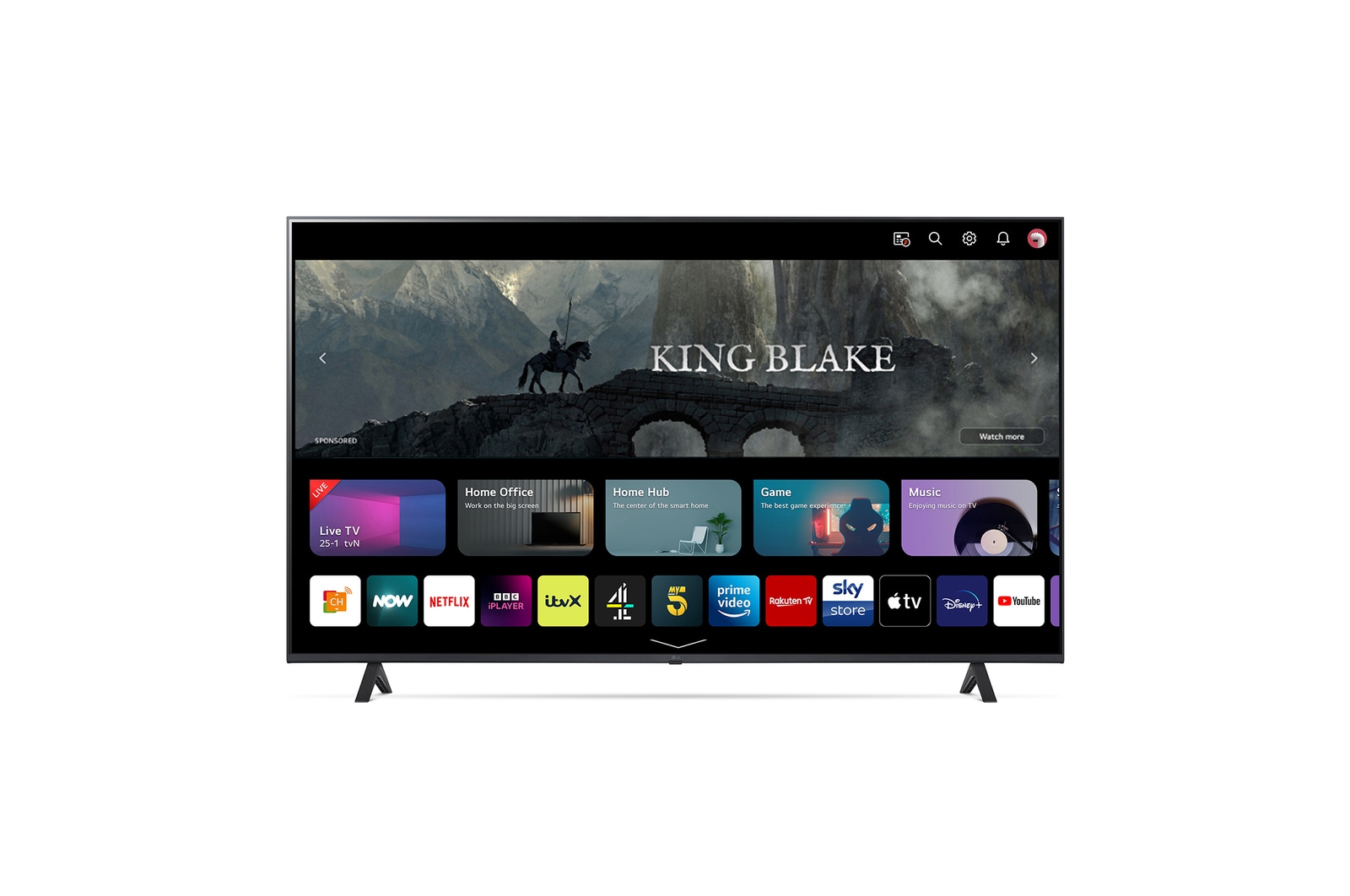 LG 50 inch LG LED UHD UR78 4K Smart TV - 50UR78006LK, 50UR78006LK
