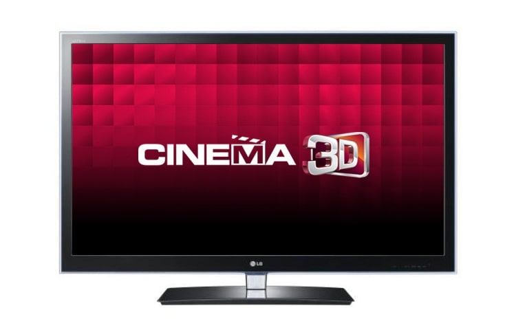 Vooraanzicht van 55&#34; Full HD Cinema 3D LED-tv met TruMotion 100Hz, 2D naar 3D converter en Picture Wizard II 55LW4500