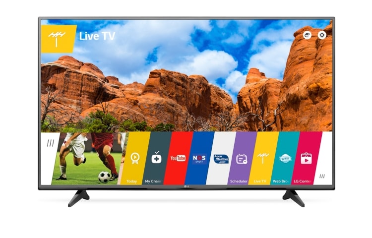 LG 55" | Ultra HD, Smart TV met webOS 2.0 | Met één klik toegang tot al je favoriete entertainment., 55UF680V
