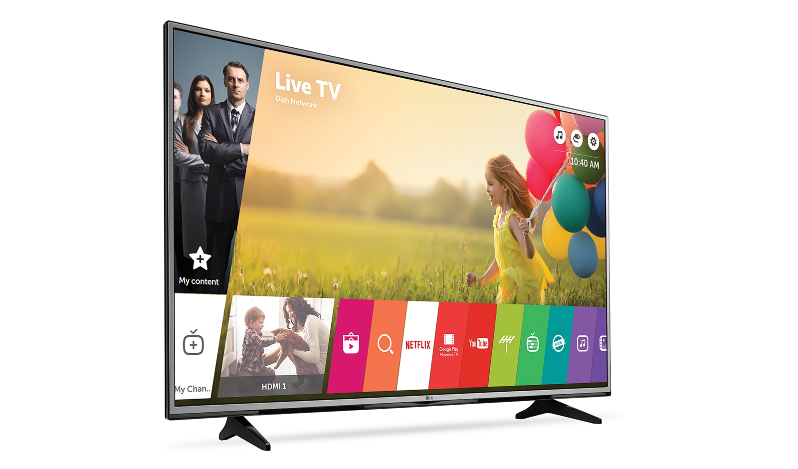 LG 55" (139 cm) | Ultra HD TV 4K | Ultra Slim Metallic Design | HDR Pro | Ultra surround sound | webOS 3.0 smart TV, 55UH605V