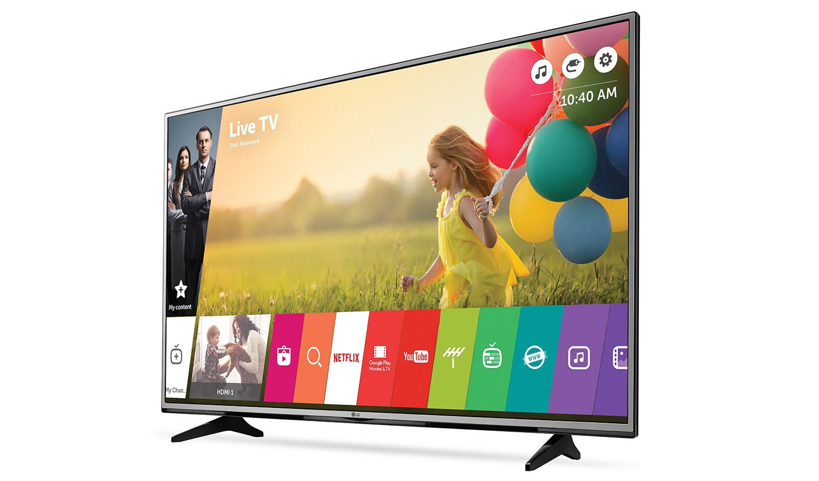 LG 55" (139 cm) | Ultra HD TV 4K | Ultra Slim Metallic Design | HDR Pro | Ultra surround sound | webOS 3.0 smart TV, 55UH605V