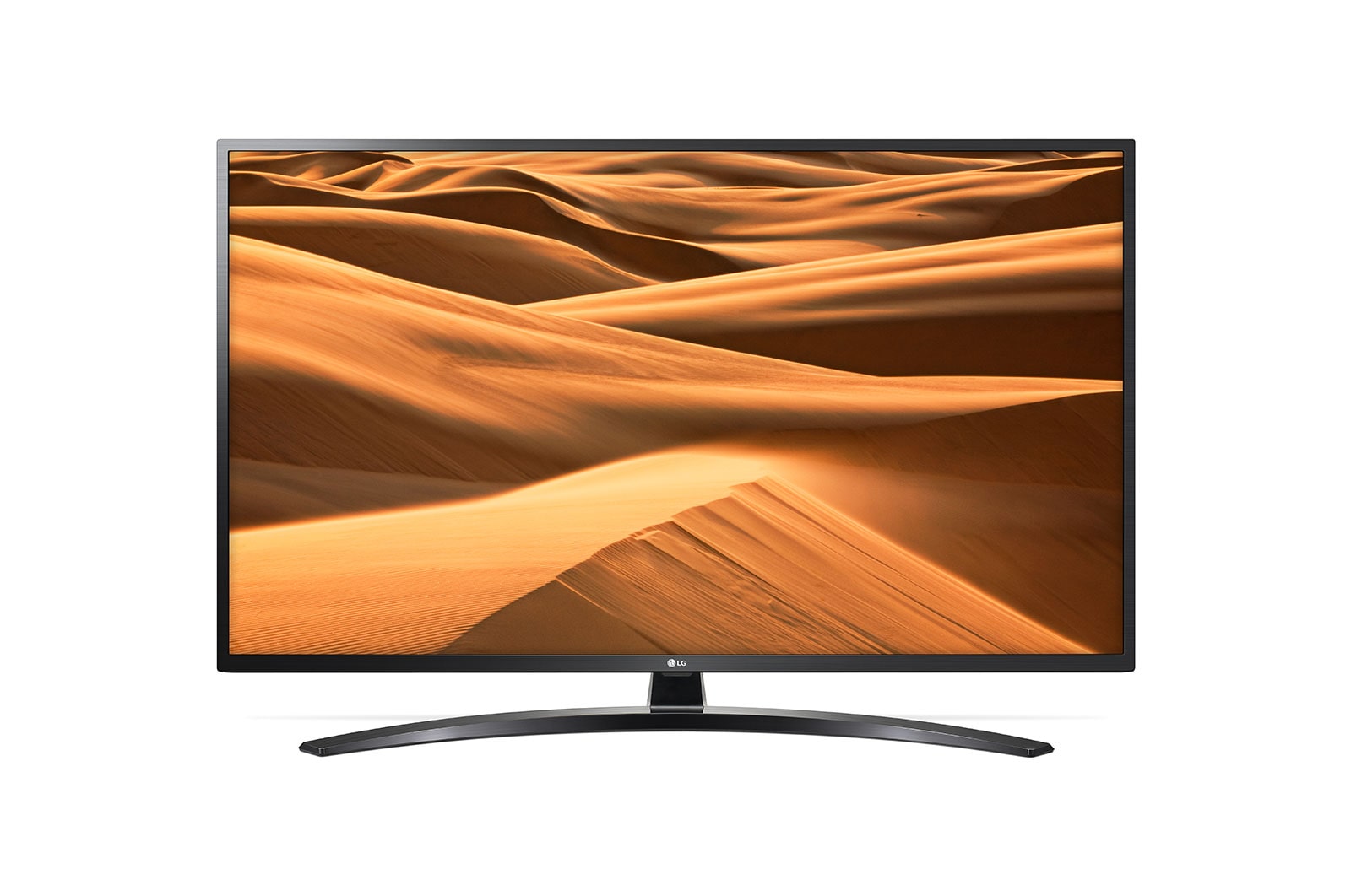 Vooraanzicht van 55&#34; (139 cm) UHD TV | Quad Core Processor | 4K IPS Display | 4K Active HDR | Grote kijkhoek | DTS Virtual:X | webOS ThinQ AI 55UM7450PLA