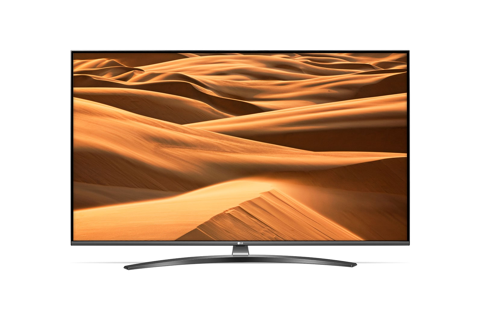 Vooraanzicht van 55&#34; (139 cm) UHD TV | Quad Core Processor | 4K IPS Display | 4K Active HDR | Grote kijkhoek | DTS Virtual:X | webOS ThinQ AI 55UM7660PLA