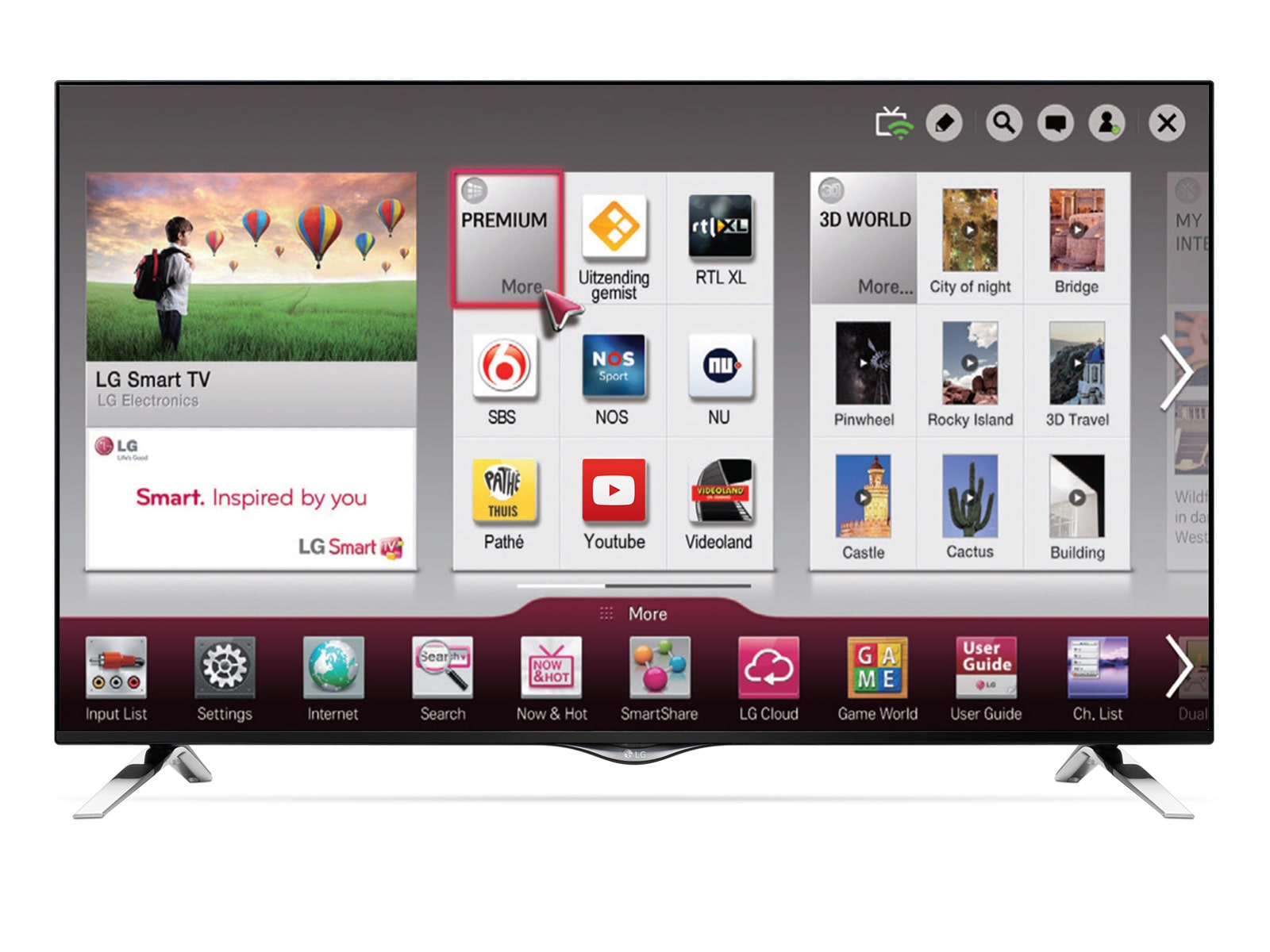 LG 60" Ultra HD Netcast Smart TV | Ervaar nu de ultrascherpe en levensechte beelden van LG Ultra HDTV!, 60UF695V