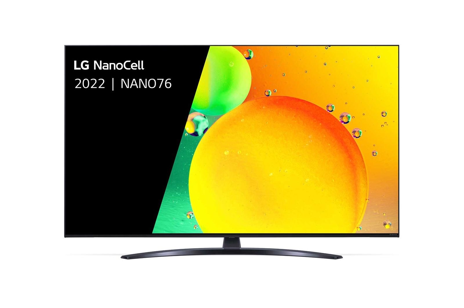 Vooraanzicht van de LG NanoCell TV