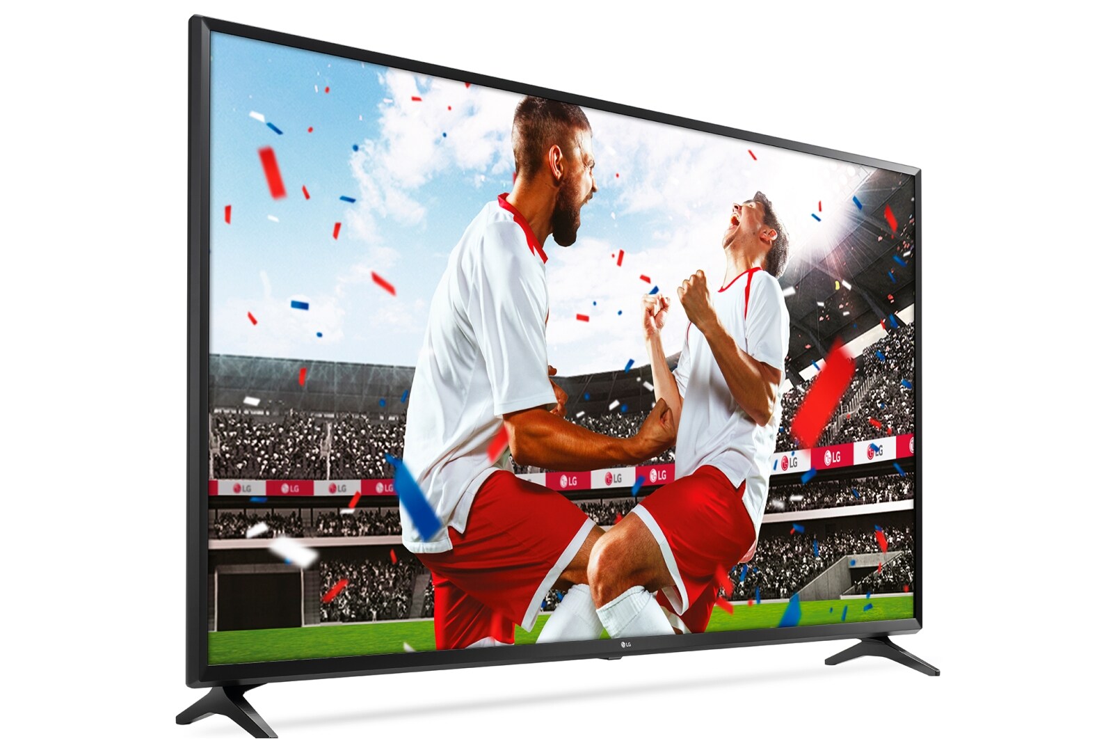 LG 65" (165 cm) UHD TV | World Cup edition | 4K Display | 4K Active HDR | Grote kijkhoek | webOS met ThinQ AI, 65UK6100PLB