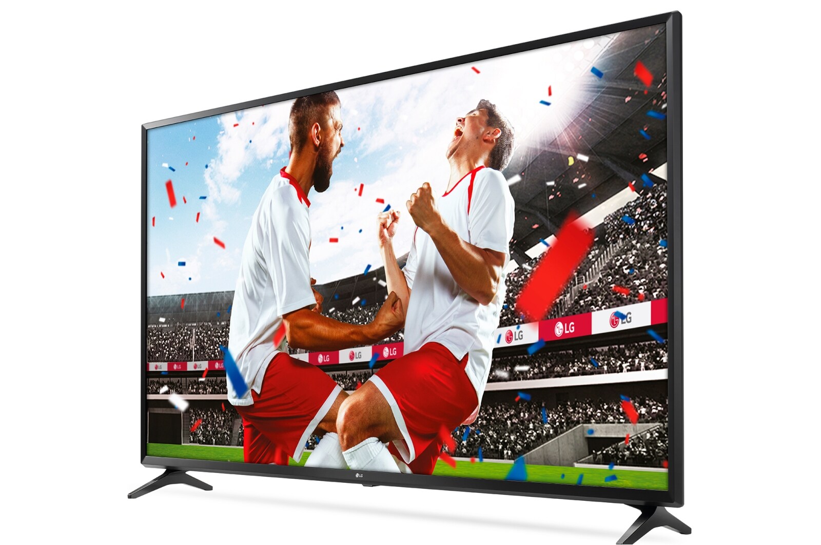 LG 65" (165 cm) UHD TV | World Cup edition | 4K Display | 4K Active HDR | Grote kijkhoek | webOS met ThinQ AI, 65UK6100PLB