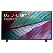 Vooraanzicht van de LG UHD TV
