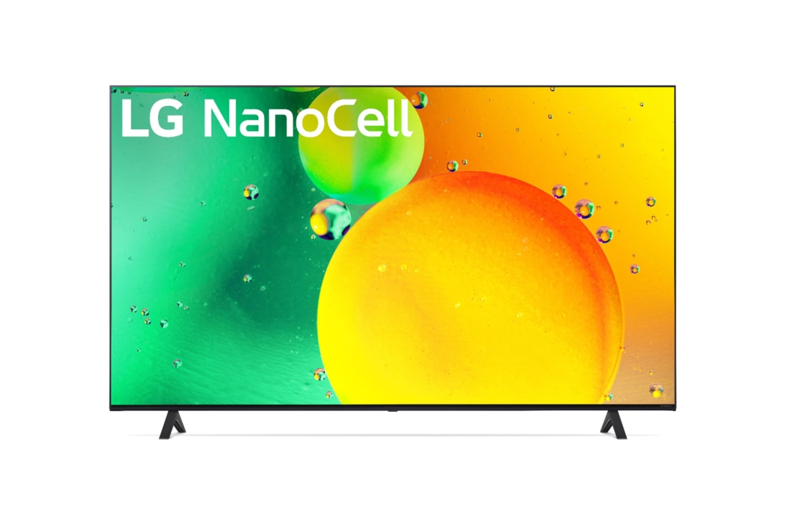 Vooraanzicht van de LG NanoCell TV