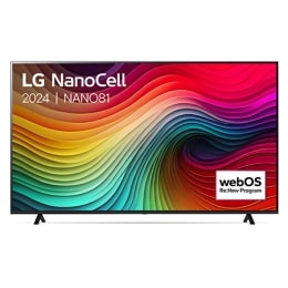 75 Inch LG NanoCell NANO81 4K Smart TV 2024