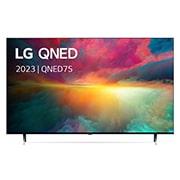 Vooraanzicht van 75 inch LG QNED75 4K UHD Smart TV - 75QNED756RA 75QNED756RA