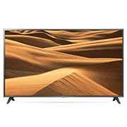 Vooraanzicht van 75&#34; (217 cm) UHD TV | Quad Core Processor | 4K IPS Display | 4K Active HDR | Grote kijkhoek | Ultra Surround | webOS ThinQ AI 75UM7110PLB