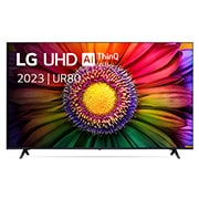 Vooraanzicht van de LG UHD TV