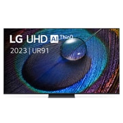 Vooraanzicht van de LG UHD TV