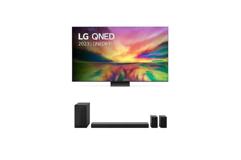 LG QNED 86" intense kleuren in 4K SMART TV &DS70TR 5.1.1 kanaal , 86QNED816RE.DS70TR