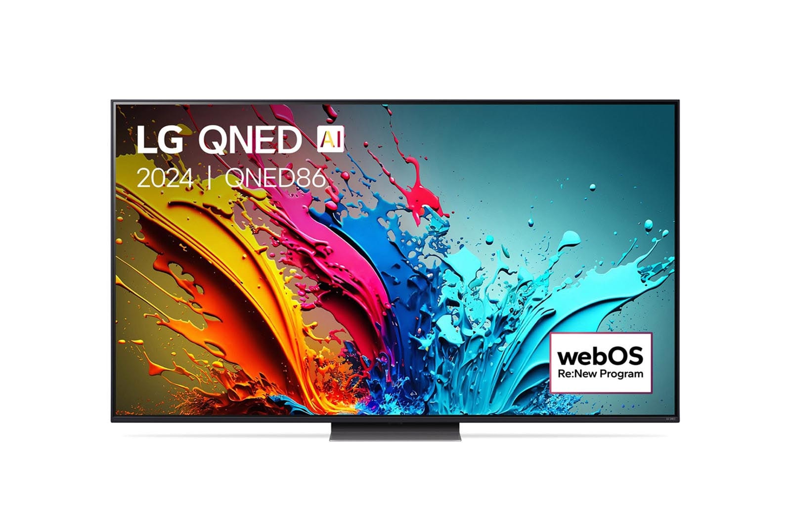 LG QNED86 AI 4K Smart TV 2024, 86 inch 86QNED86T6A met Alpha 8 AI-processor 4K en WebOS