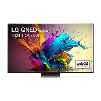 LG QNED91 AI 4K Smart TV 2024, 86 inch 86QNED91T6A met Aplha 8 AI-processor 4K Gen11 en WebOS