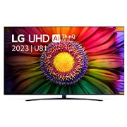 Vooraanzicht van de LG UHD TV