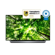 Vooraanzicht van 55&#34; (139 cm) LG OLED C8 | α9 Intelligent Processor | Oneindig contrast | Cinema HDR met Dolby Vision |Blade Slim design OLED55C8PLA