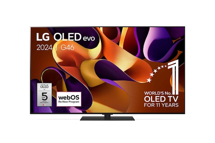 LG 55 Inch LG OLED evo G4 4K Smart TV 2024, OLED55G46LS
