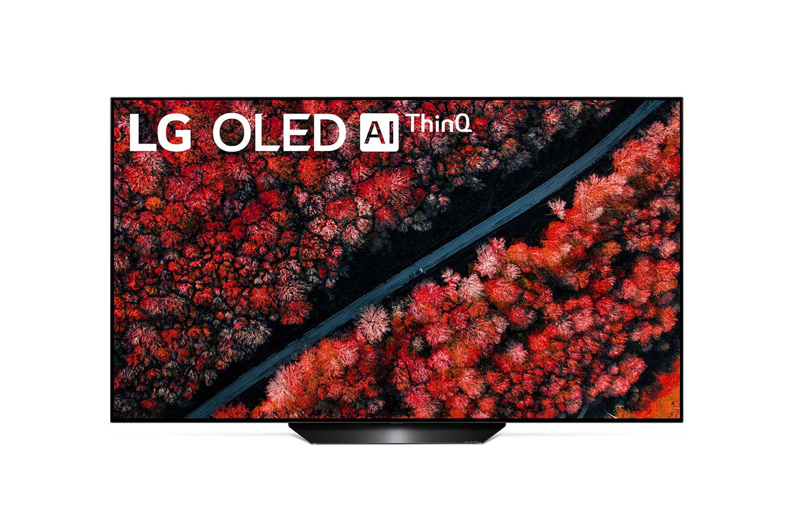 Vooraanzicht van 65&#34; (165 cm) LG OLED B9 | α7 Gen 2 Intelligent Processor | Oneindig contrast | Cinema HDR met Dolby Vision | Dolby Atmos | Cinema screen design OLED65B9SLA