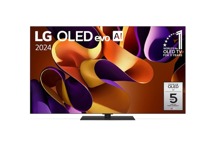 LG 65 Inch LG OLED evo AI G4 4K Smart TV 2024, OLED65G46LS