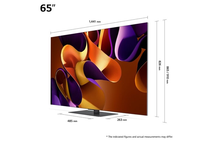 LG 65 Inch LG OLED evo AI G4 4K Smart TV 2024, OLED65G46LS