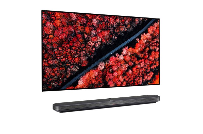 LG 77" (195 cm) | α9 Gen 2 Intelligent Processor | Oneindig contrast | Cinema HDR met Dolby Vision | Dolby Atmos | Wallpaper design, OLED77W9PLA