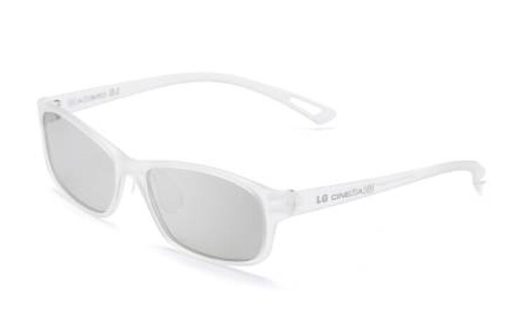 LG AG-F340 CINEMA 3D Bril | passieve 3D technologie | Wit design | Batterijloos | Comfortabel | Geen last van flikkering | Full HD 1080p, AG-F340