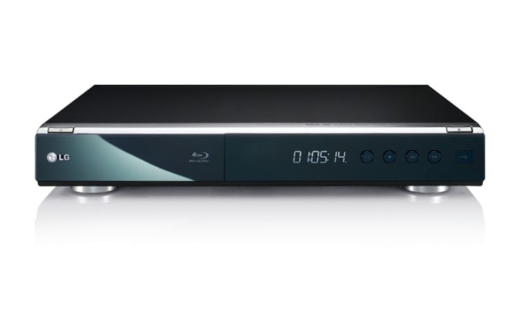 Vooraanzicht van LG BD390 Blu-Ray voldaan DNLA, BD-Live en Youtube BD390