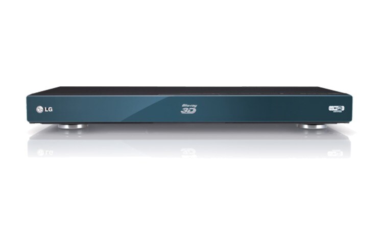 Vooraanzicht van Blu-Ray 3D Wireless multimedia speler met NetCast Youtube, Picassa &amp; Accu Weather. BX580