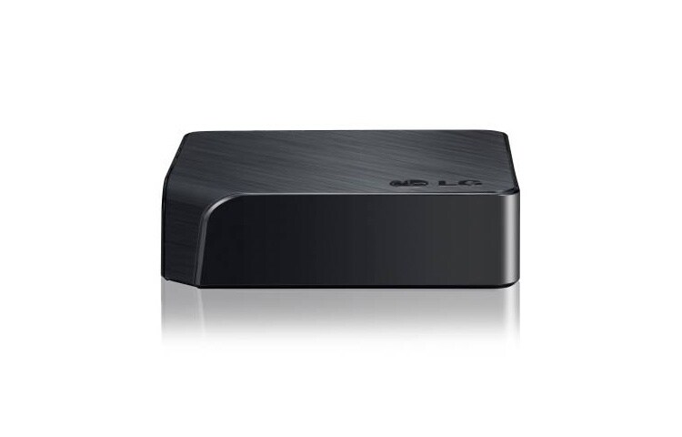 Vooraanzicht van Smart TV Upgrader met Wi-Fi, DLNA, External HDD Playback, LG Remote en HDMI ST600
