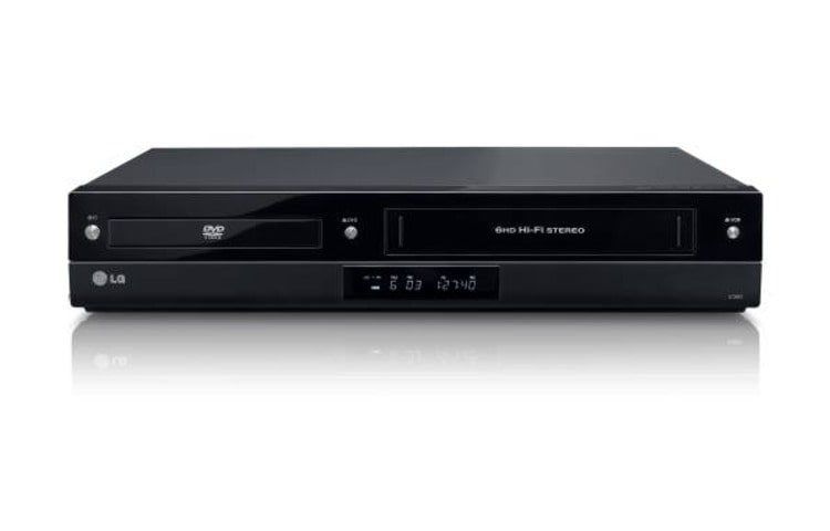 Vooraanzicht van V390H DVD &amp; VCR-recorder met HDMI, DivX, MP3 en Simplink V390H