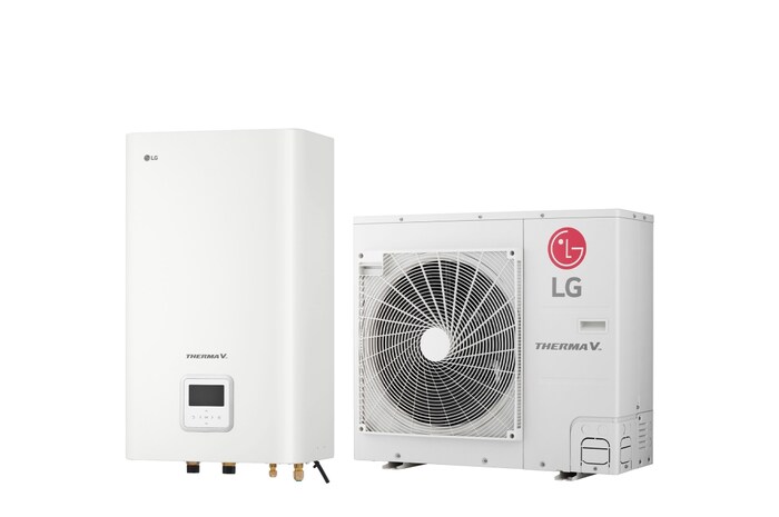LG R32 Split 5/7/9 kW Hydro Box, 1Ø, 7 kW, HN091MR NK5 + HU071MR U44