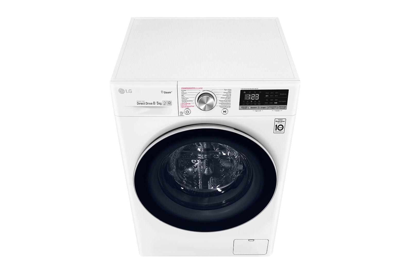 LG Slimme AI DD™ motor herkent je kleding | E | 8 kg wassen / 5 kg drogen | Hygiënisch wassen met stoom, F4DN508S1