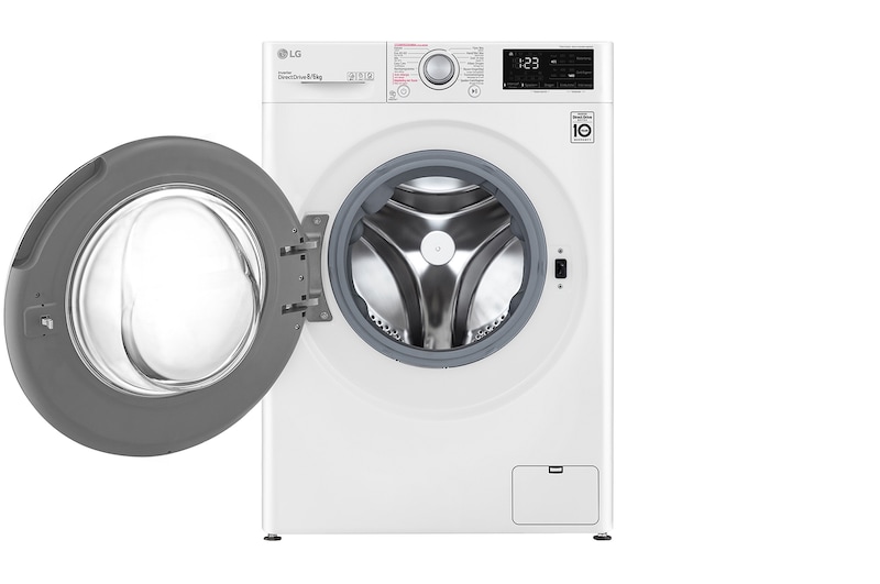 LG Was- droogcombinatie F4DV308S1E | 8kg wassen / 6kg drogen | AI DD motor, F4DV308S1E