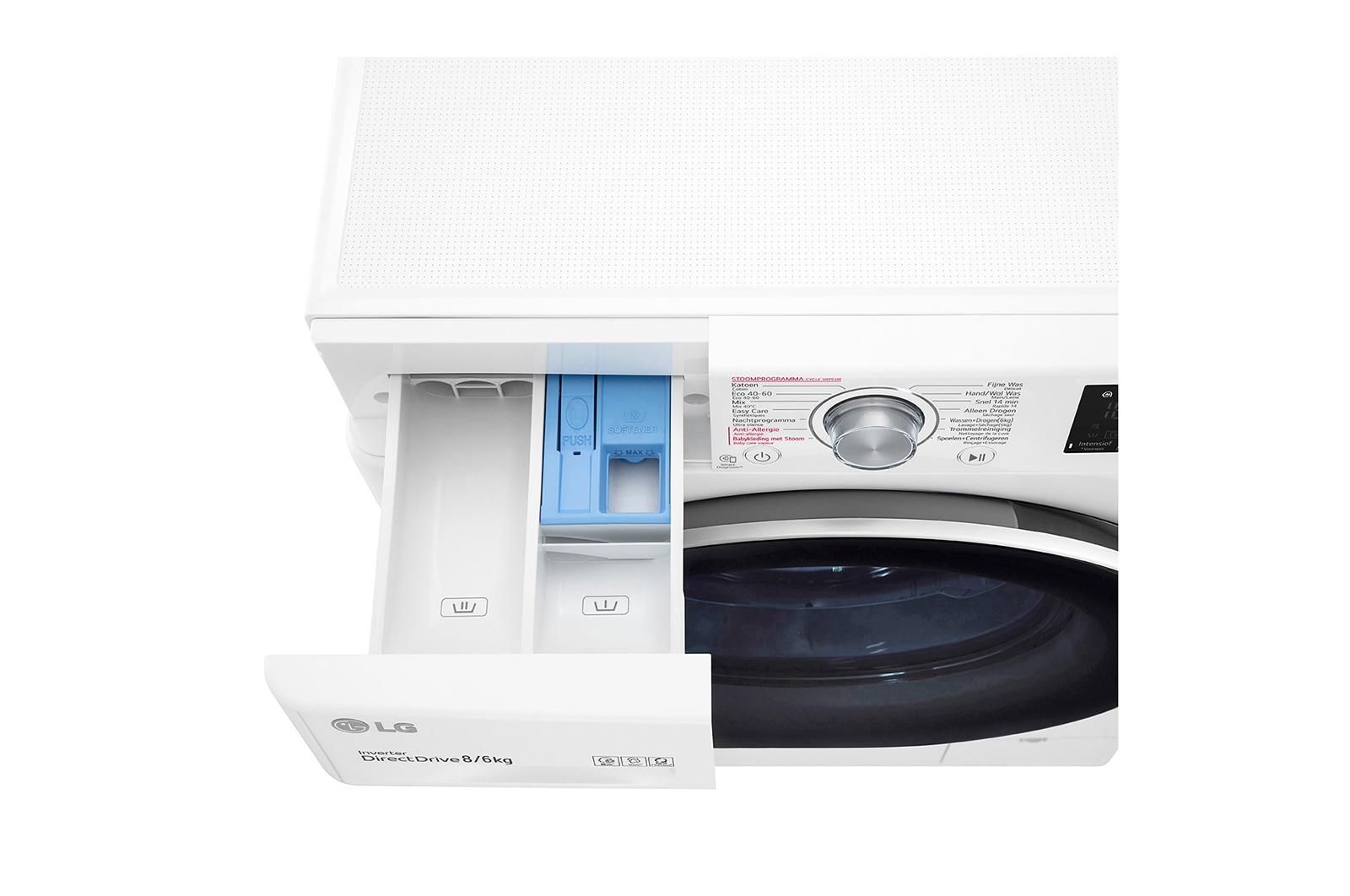 LG Was- droogcombinatie F4DV308S1E | 8kg wassen / 6kg drogen | AI DD motor, F4DV308S1E