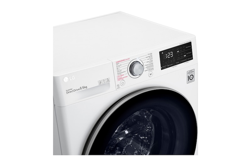 LG Was- droogcombinatie F4DV308S1E | 8kg wassen / 6kg drogen | AI DD motor, F4DV308S1E